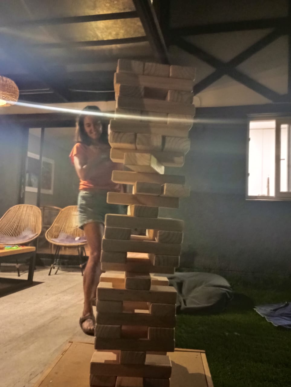 Yenga XXL + bolso celeste