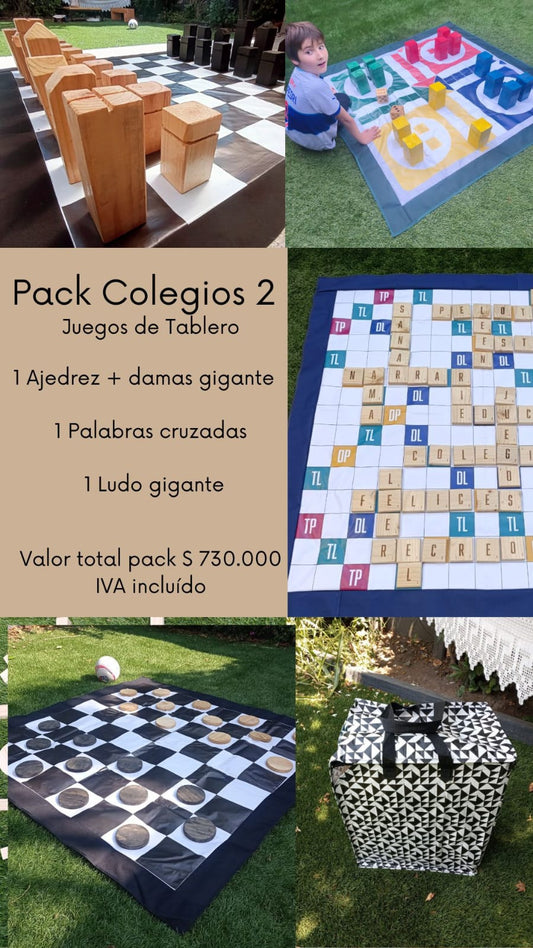 Pack Colegios 2 - Juegos de Tablero gigantes