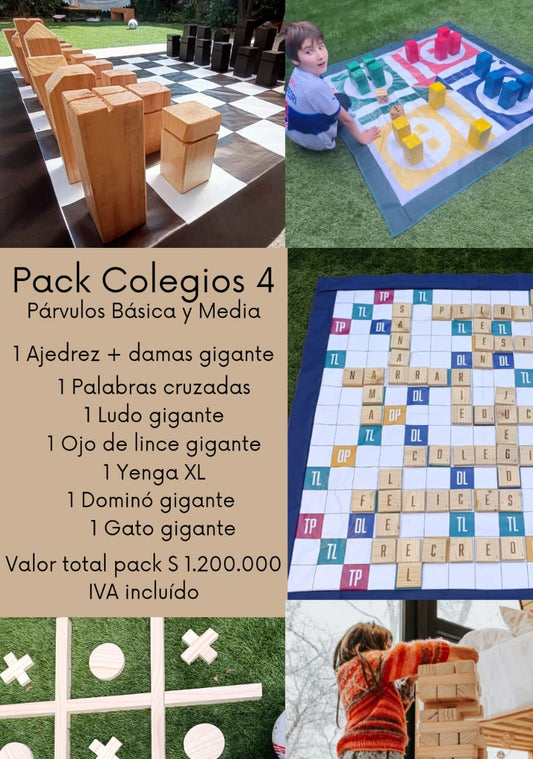 Pack Colegios 4 - Párvulos Básica y Media